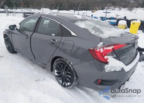 2020 Honda Civic Sport z USA, uszkodzony, nr VIN 2HGFC2F88LH507434